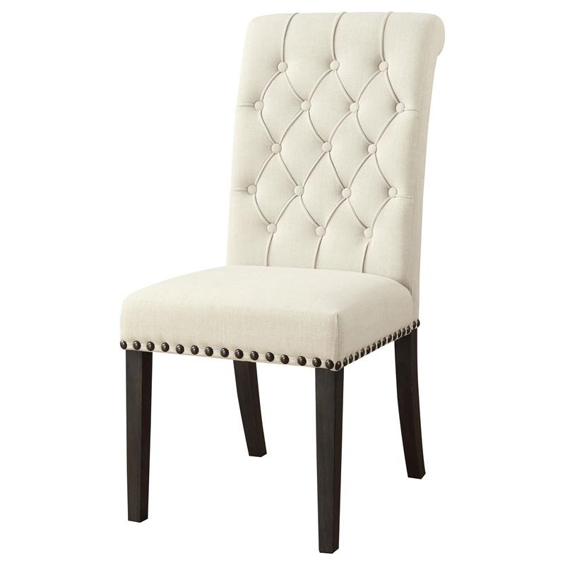 Large Picture of Coaster Furniture Alana 107286 Fabric Upholstered Dining Side Chair - Beige