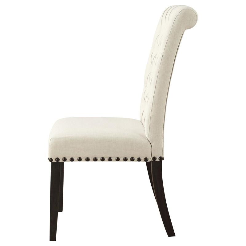 Large Picture of Coaster Furniture Alana 107286 Fabric Upholstered Dining Side Chair - Beige