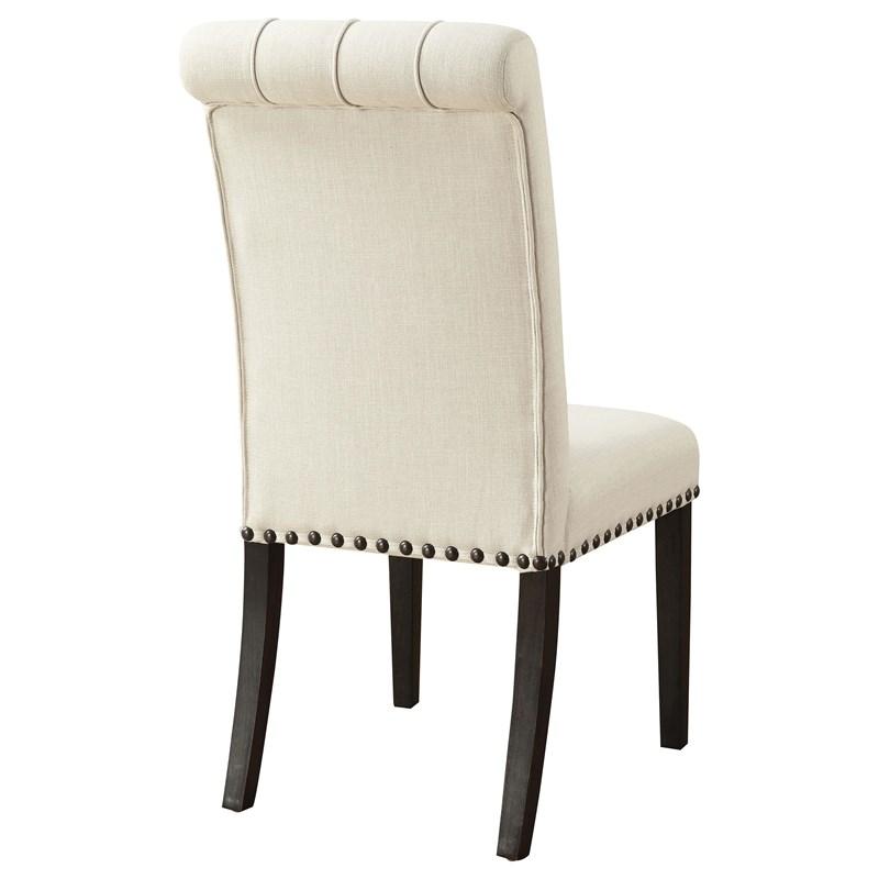 Large Picture of Coaster Furniture Alana 107286 Fabric Upholstered Dining Side Chair - Beige