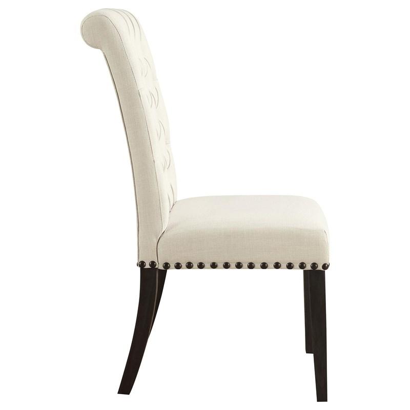 Large Picture of Coaster Furniture Alana 107286 Fabric Upholstered Dining Side Chair - Beige