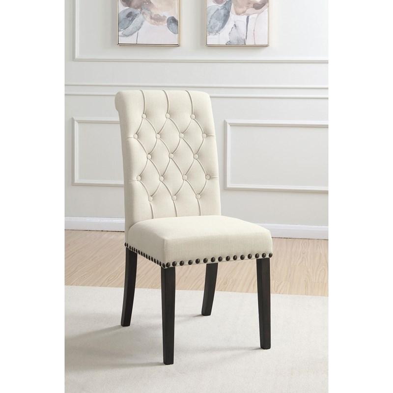 Large Picture of Coaster Furniture Alana 107286 Fabric Upholstered Dining Side Chair - Beige