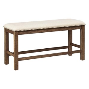 Signature Design by Ashley Moriville D631-09 Double Upholstered Bench (Dining Seating - Benches)