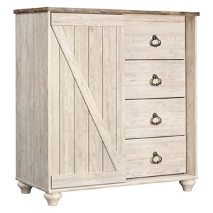 Signature Design by Ashley Willowton B267-48 Dressing Chest (Kids Chests - 4 Drawers)