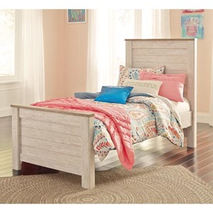 Signature Design by Ashley Willowton B267B15 Twin Panel Bed (Kids Beds - Bed)