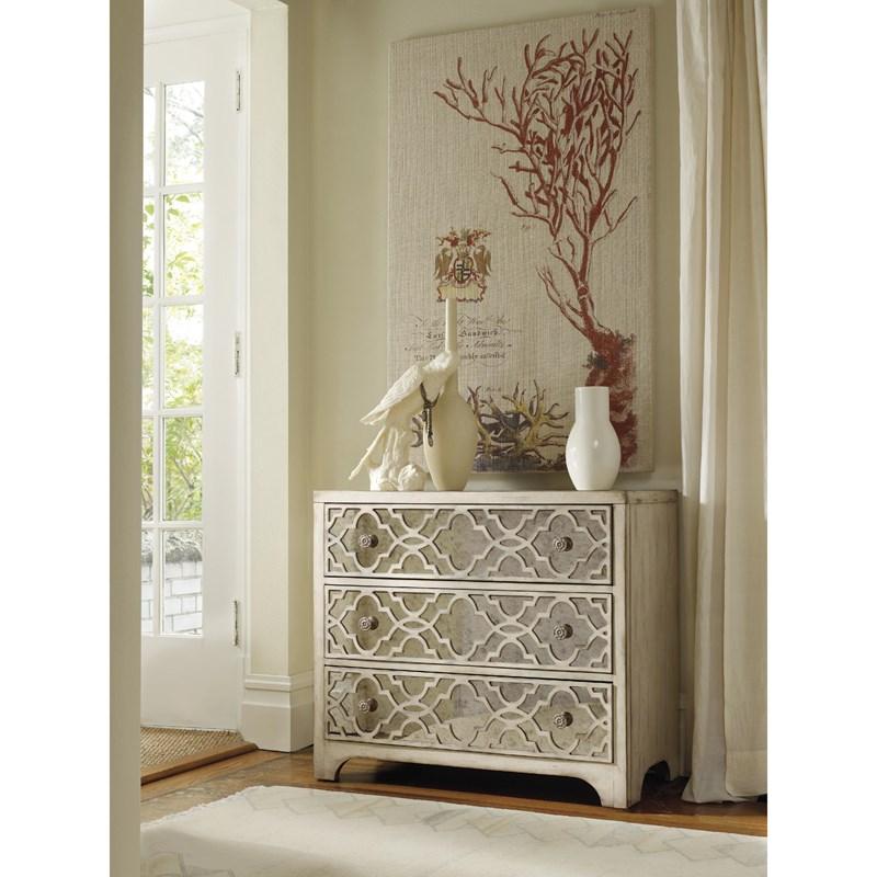 Large Picture of Hooker Furniture 3023-85001 Sanctuary Fretwork Chest-Pearl Essence