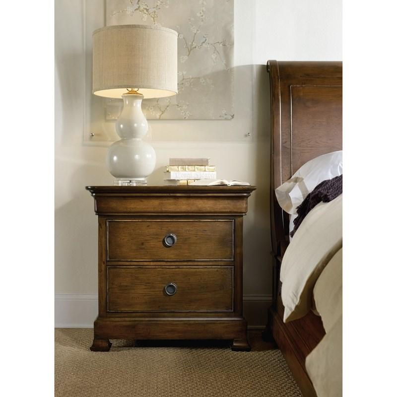 Large Picture of Hooker Furniture 5447-90016 Archivist Three-Drawer Nightstand