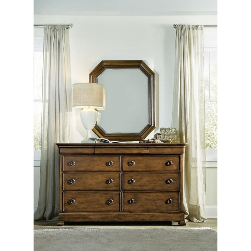 Large Picture of Hooker Furniture 5447-90002 Archivist Nine-Drawer Dresser