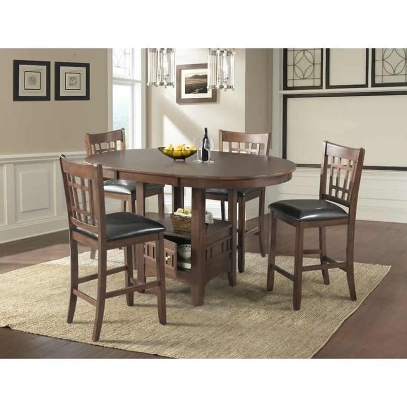 Large Picture of Elements International Max DMX100SC Counter Height Side Chair - Cherry