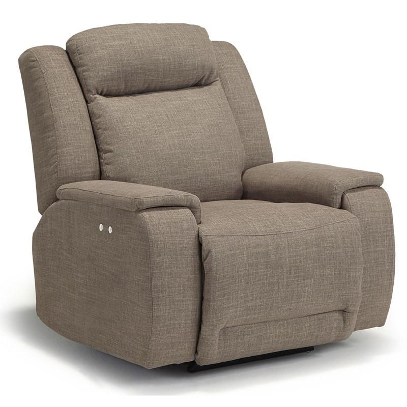 Fauteuil inclinable motorisé berçant Hardisty en cuir et aspect cuir (Hardisty) image 1