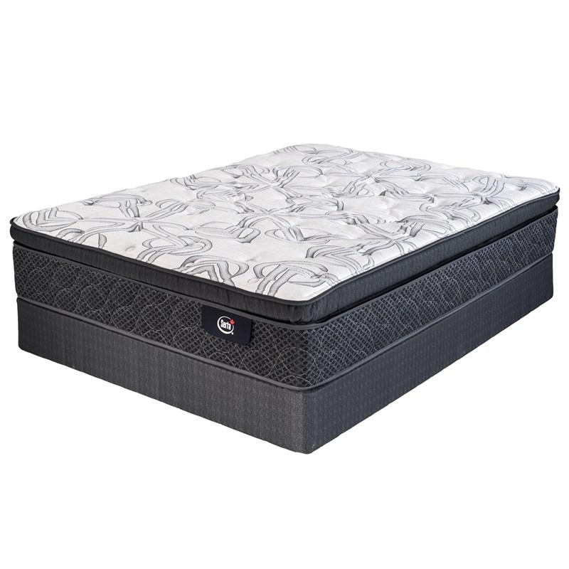 Large Picture of Serta Featherstone Firm Super Pillow Top Mattress Set (Full)