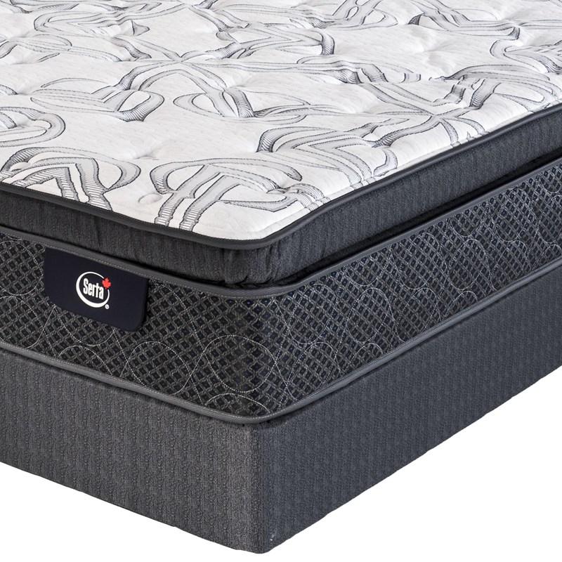 Large Picture of Serta Featherstone Firm Super Pillow Top Mattress Set (Full)