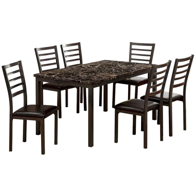 Large Picture of Furniture of America Colman CM3615T-60 Dining Table