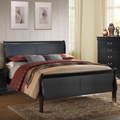 Generation Trade Louis Philippe 119241 King Bed - Black