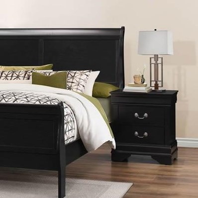 Generation Trade Louis Philippe 119297 Nightstand - Black