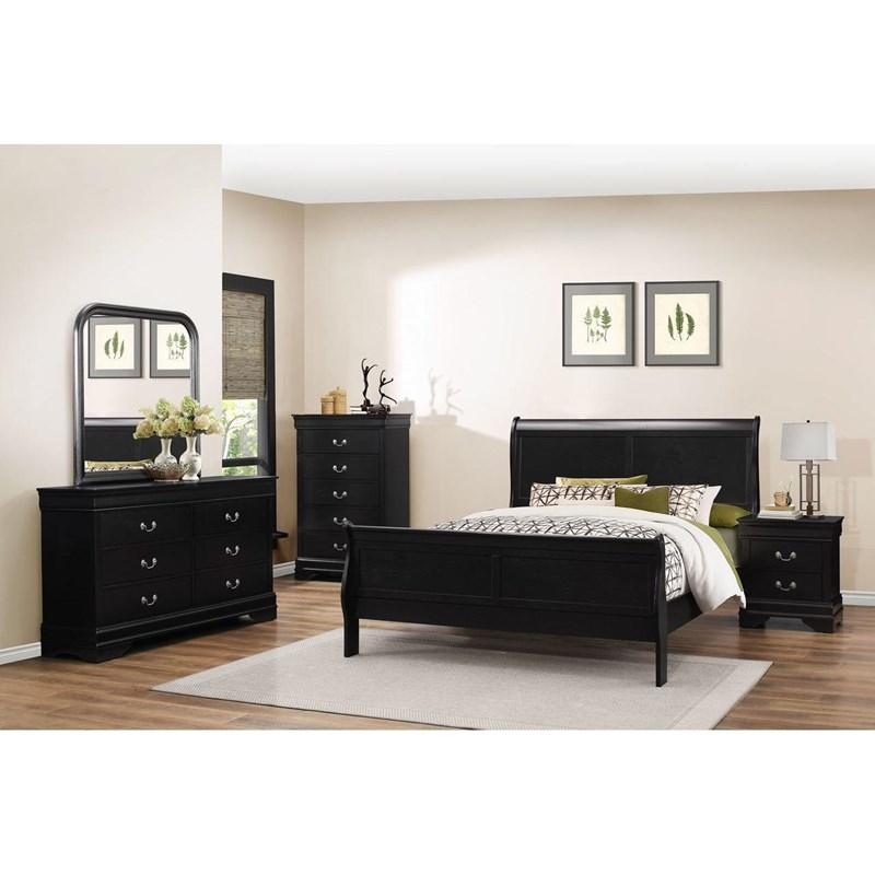 Large Picture of Generation Trade Louis Philippe 119297 Nightstand - Black