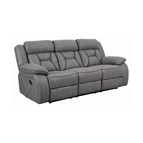 Coaster Furniture Higgins 602261 Upholstered Motion Reclining Sofa - Grey