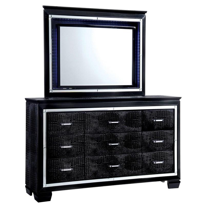 Large Picture of Furniture of America Bellanova CM7979BK-M Mirror