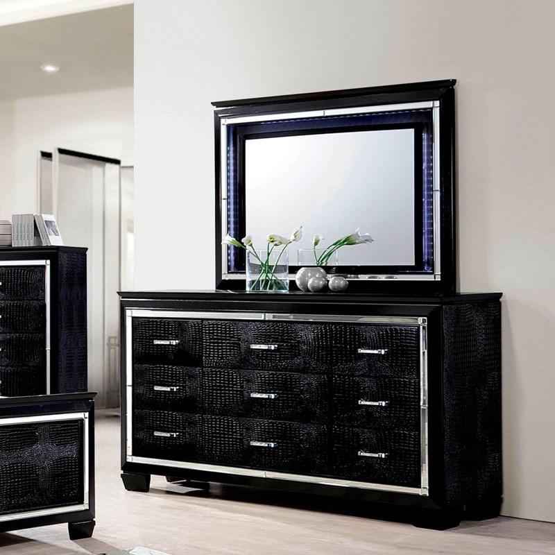 Large Picture of Furniture of America Bellanova CM7979BK-M Mirror