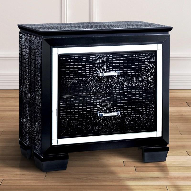 Large Picture of Furniture of America Bellanova CM7979BK-N Night Stand