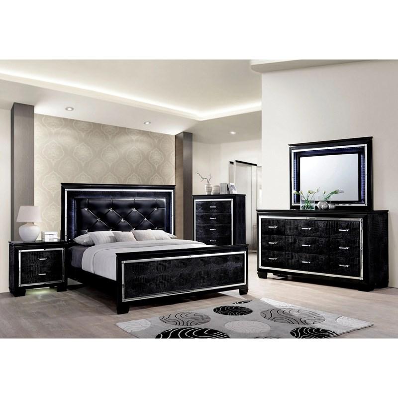 Large Picture of Furniture of America Bellanova CM7979BK-N Night Stand