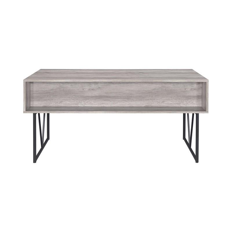 Large Picture of Coaster Furniture Analiese 801999 63-inch 4-Drawer Writing Desk - Grey Driftwood