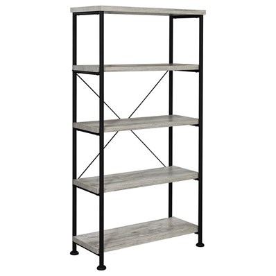 Coaster Furniture Analiese 801546 63-inch 4-shelf Bookshelf - Grey Driftwood