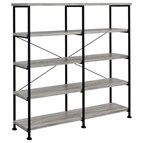 Coaster Furniture Analiese 801544 63-inch 4-shelf Double Bookshelf - Grey Driftwood