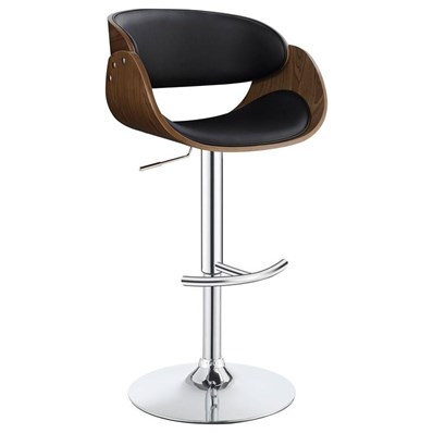 Coaster Furniture Dana 104965 Adjustable Bar Stool - Black and Chrome
