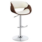 Coaster Furniture Dana 104966 Adjustable Bar Stool - Ecru and Chrome