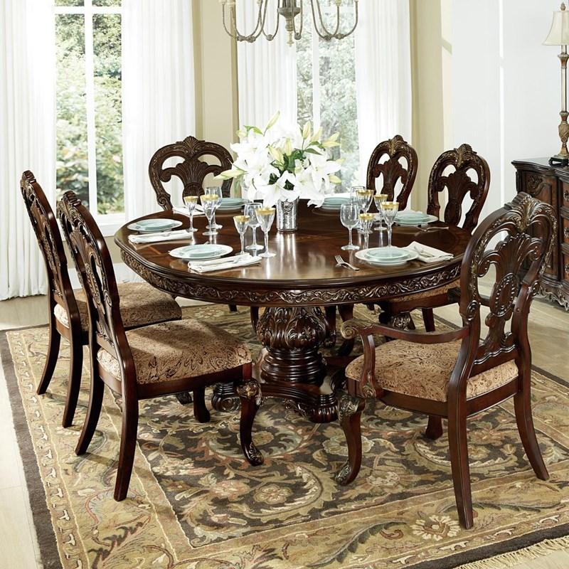 Large Picture of Homelegance Deryn Park 2243-76* Round/Oval Dining Table