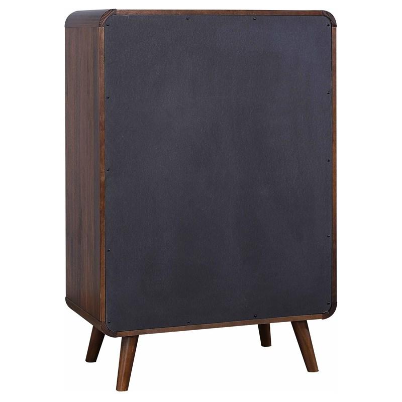 Large Picture of Coaster Furniture Robyn 205135 5-Drawer Bedroom Chest of Drawers - Dark Walnut