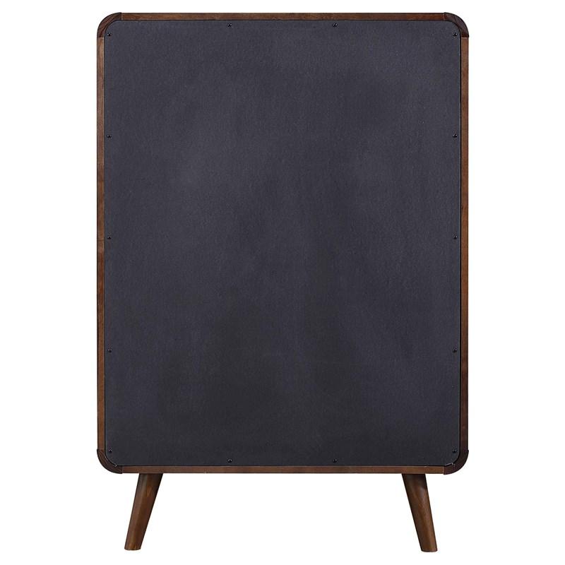 Large Picture of Coaster Furniture Robyn 205135 5-Drawer Bedroom Chest of Drawers - Dark Walnut