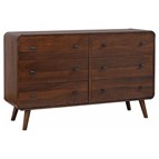 Coaster Furniture Robyn 205133 6-Drawer Bedroom Dresser - Dark Walnut