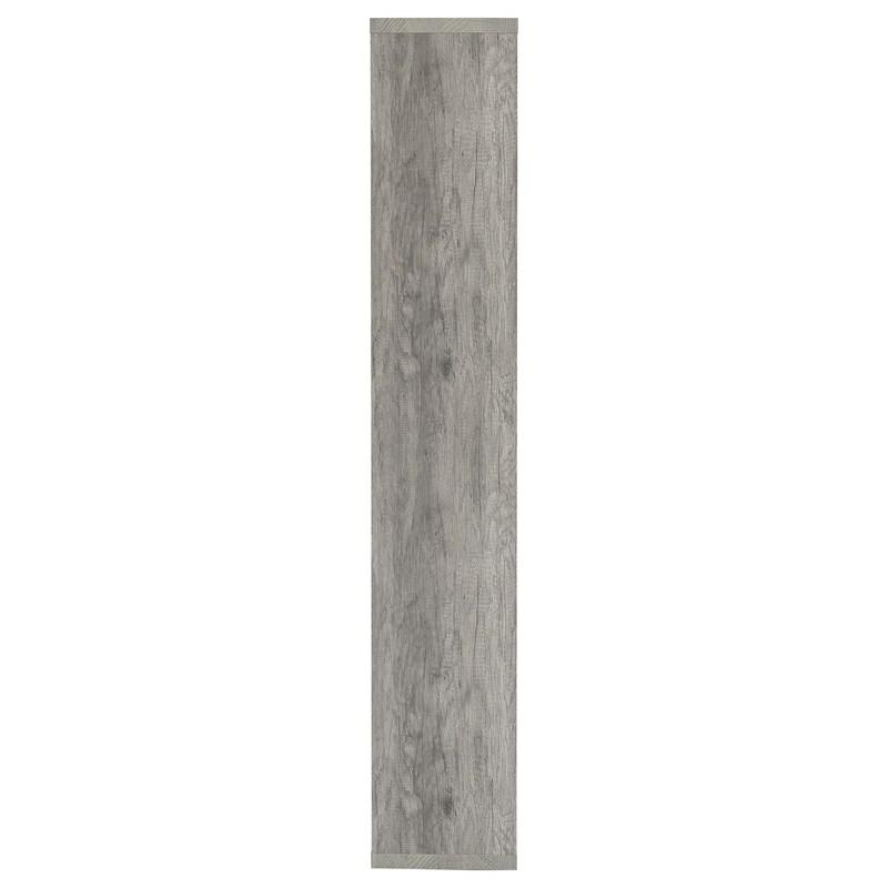 Large Picture of Coaster Furniture Theo 801137 71-inch 7-shelf Bookshelf - Grey Driftwood