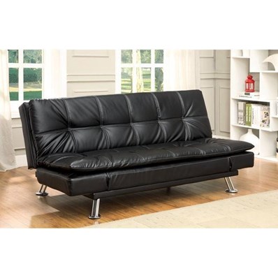Furniture of America Hauser CM2677BK Futon Sofa