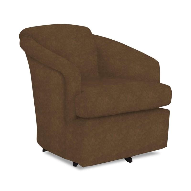 Best Home Furnishings Cass 2567-1 (Silt) Swivel Barrel Chair (Chairs - Swivel)