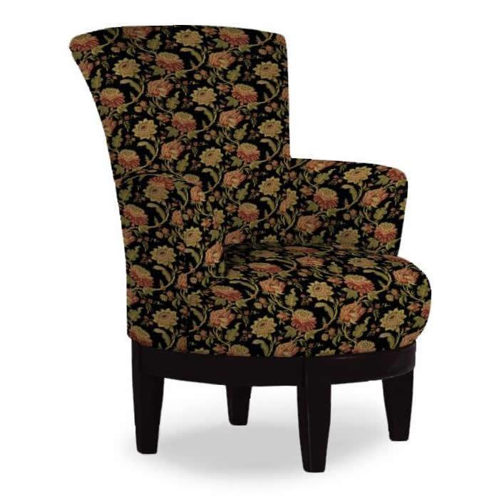 Fauteuil d'appoint pivotant Justine en tissu (2968E-31923) image 1