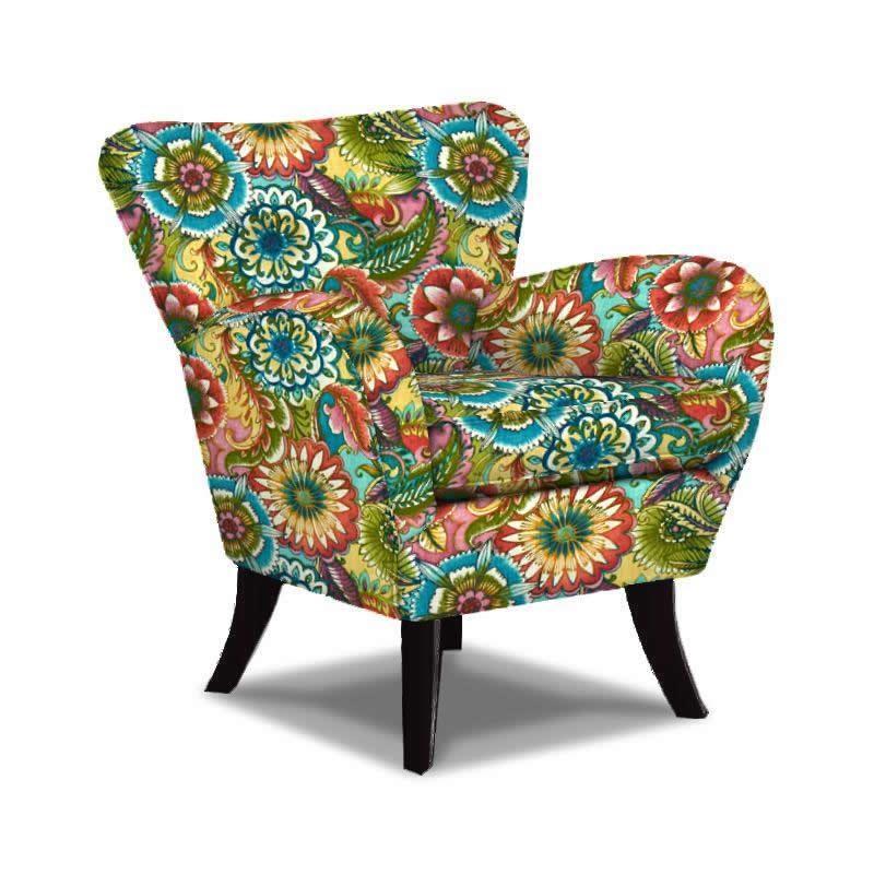 Fauteuil d'appoint fixe Elnora en tissu (4570E-28118) image 1