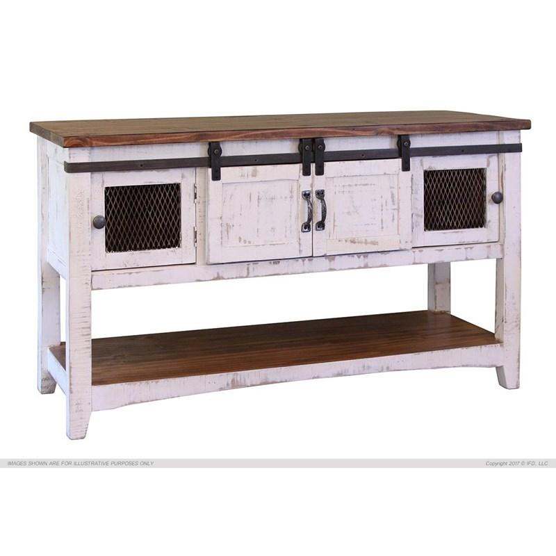International Furniture Direct Pueblo IFD360SOFA-W Console Table
