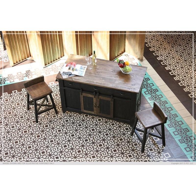 Large Picture of International Furniture Direct Pueblo IFD370ISLAND Island
