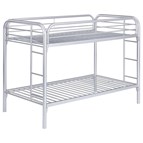 Coaster Furniture Morgan 2256V Metal Twin Over Twin Bunk Bed - Silver