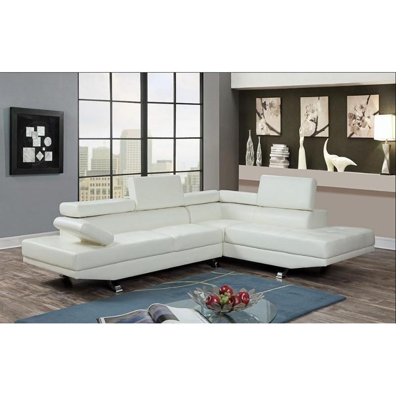 Large Picture of Generation Trade Calais 59713 2 pc Sectional - White