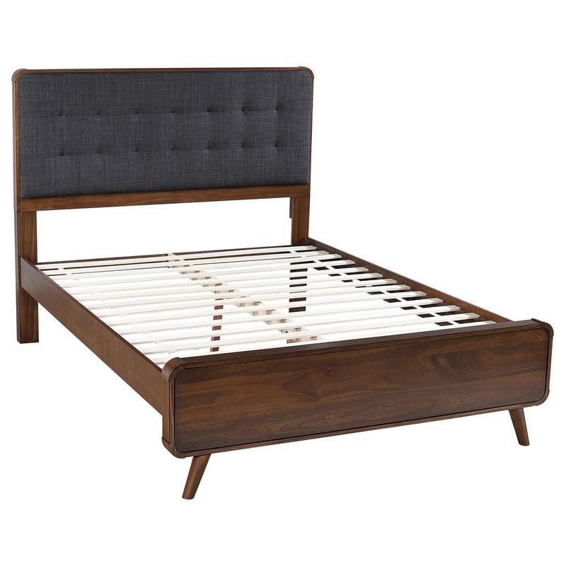 Coaster Furniture Robyn 205131Q Wood Queen Platform Bed - Dark Walnut