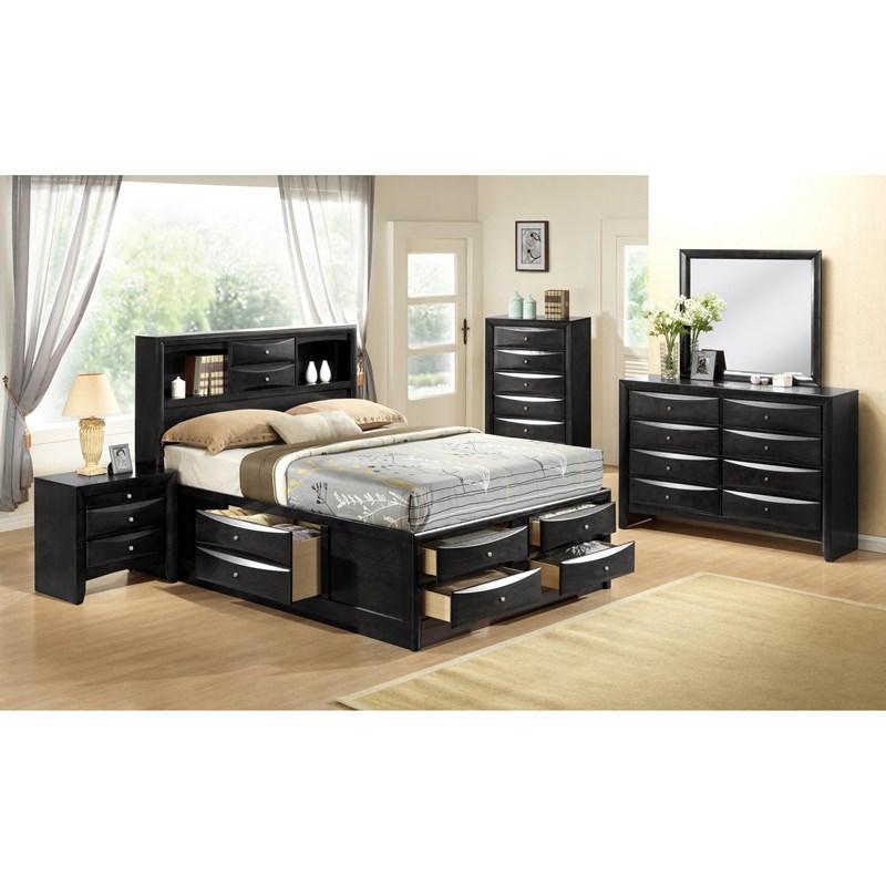 Large Picture of Crown Mark Black Emily B4280-4 Chest