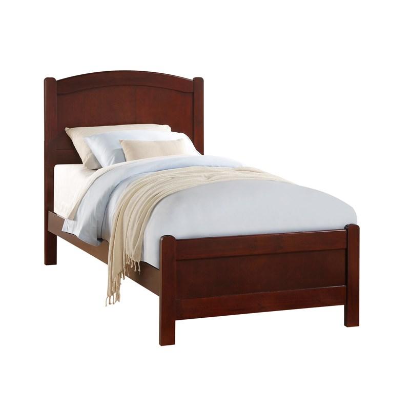 Large Picture of Crown Mark Helene 5006 Twin Bed - Cherry