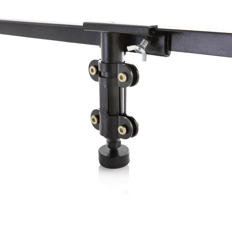 Large Picture of Malouf Bolt-on Bed Rails with Center Bar Frame (Twin/Full)