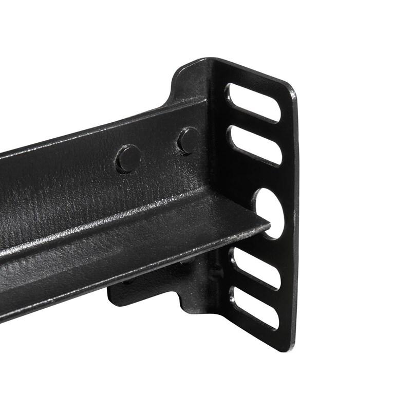 Large Picture of Malouf Bolt-on Bed Rails with Center Bar Frame (Twin/Full)