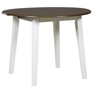 Signature Design by Ashley Woodanville D335-15 Round Dining Room Drop Leaf Table