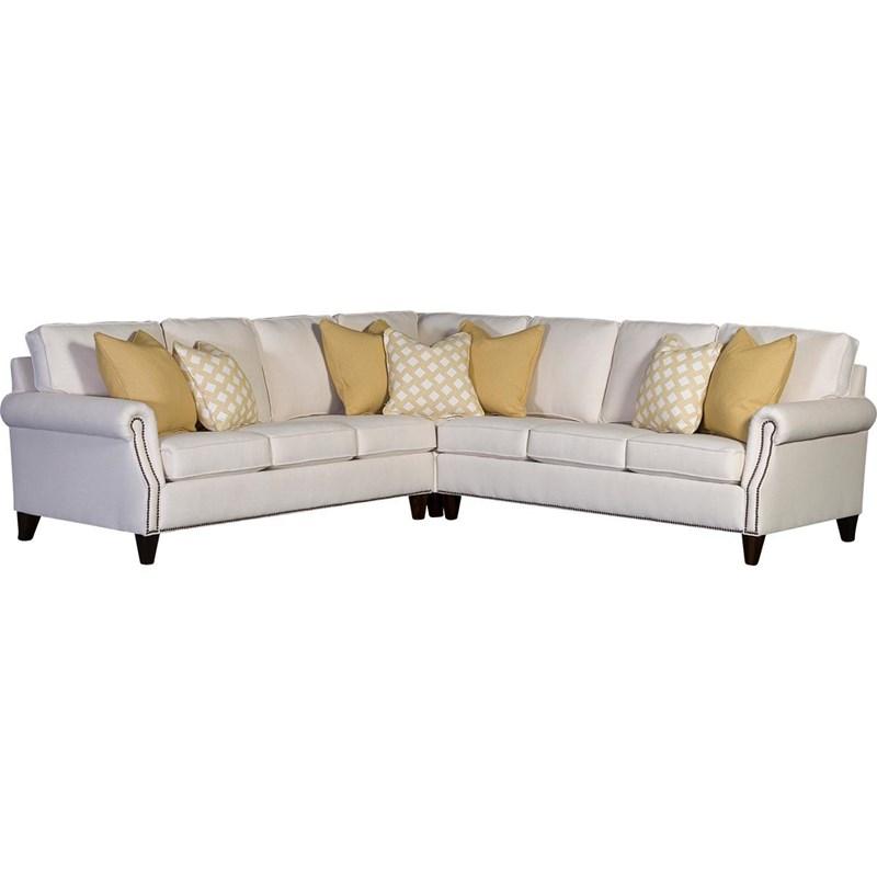 Mayo Furniture 3311F 3 pc Sectional - Linda Pearl