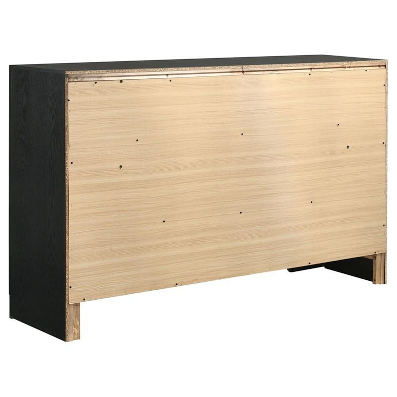 Large Picture of Coaster Furniture Miranda 206363 7-Drawer Dresser - Black